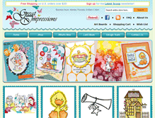 Tablet Screenshot of greatimpressionsstamps.com